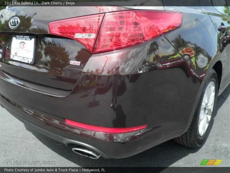 Dark Cherry / Beige 2011 Kia Optima LX