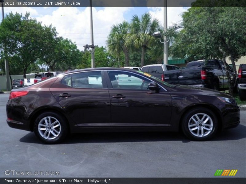 Dark Cherry / Beige 2011 Kia Optima LX