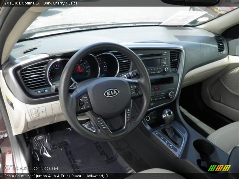Dark Cherry / Beige 2011 Kia Optima LX