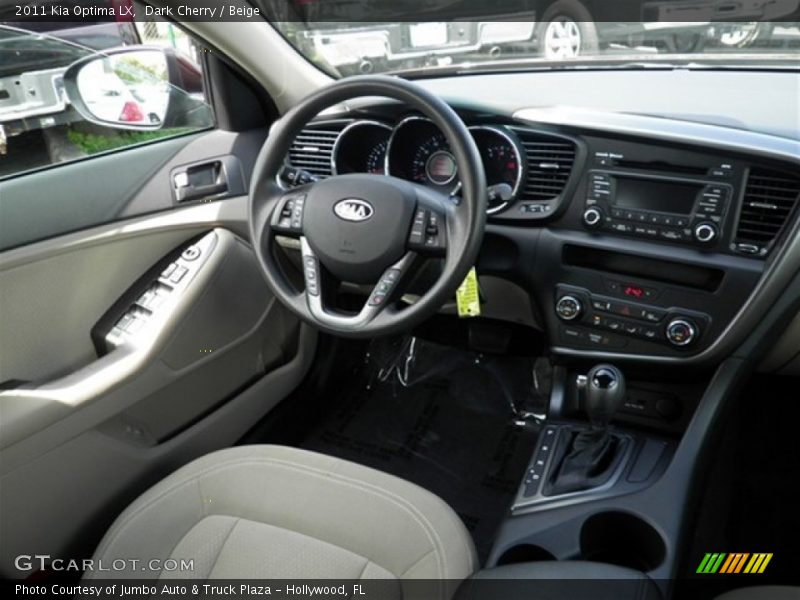 Dark Cherry / Beige 2011 Kia Optima LX