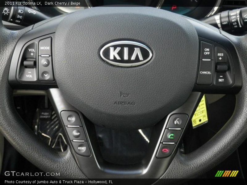 Dark Cherry / Beige 2011 Kia Optima LX