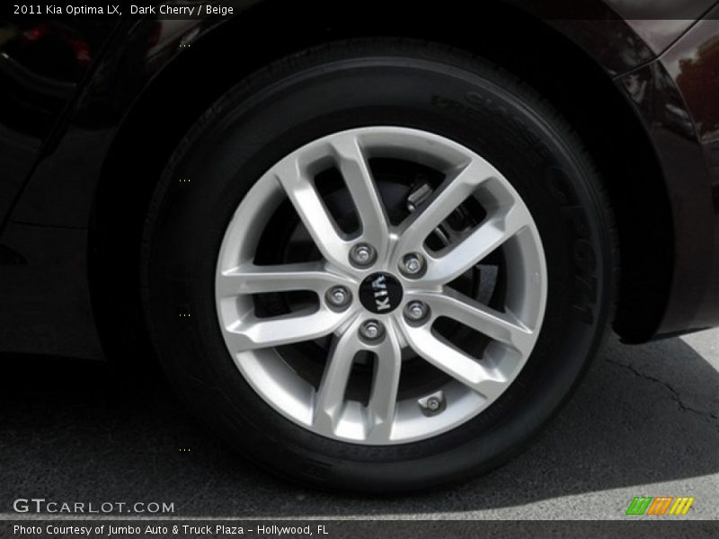 Dark Cherry / Beige 2011 Kia Optima LX