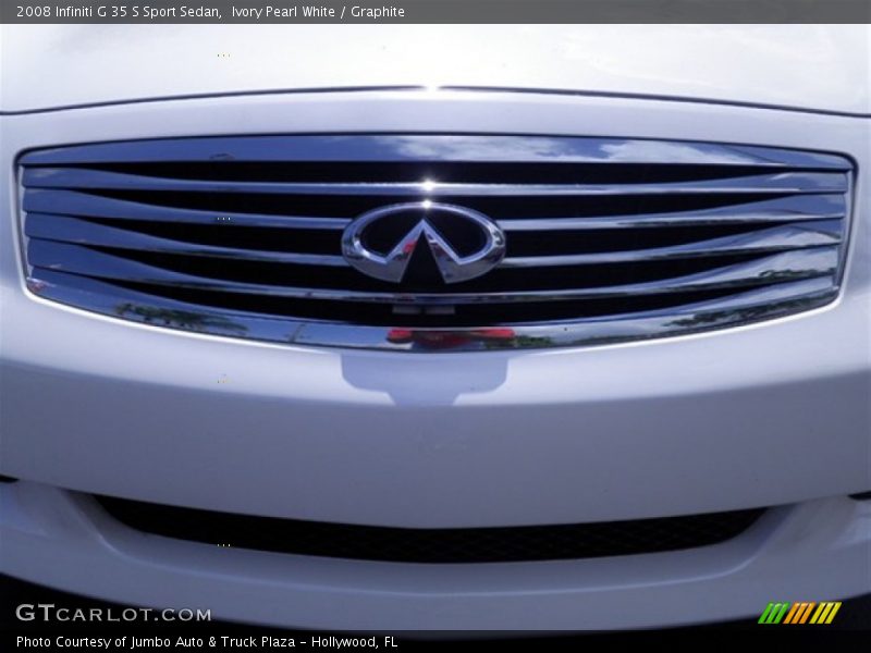 Ivory Pearl White / Graphite 2008 Infiniti G 35 S Sport Sedan
