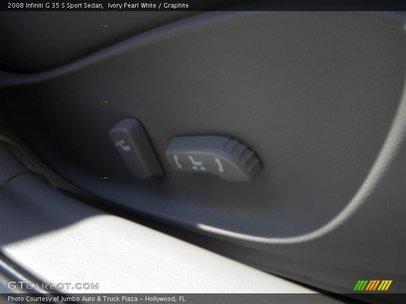 Ivory Pearl White / Graphite 2008 Infiniti G 35 S Sport Sedan