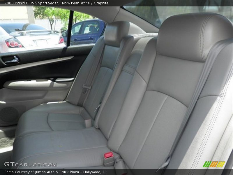 Ivory Pearl White / Graphite 2008 Infiniti G 35 S Sport Sedan