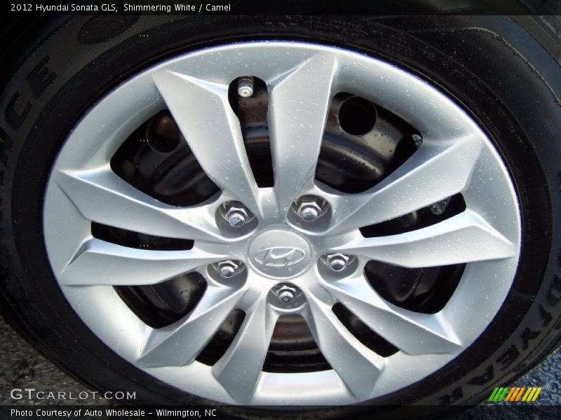 Shimmering White / Camel 2012 Hyundai Sonata GLS