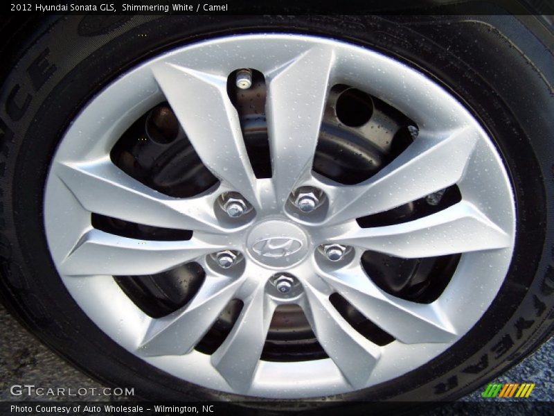 Shimmering White / Camel 2012 Hyundai Sonata GLS