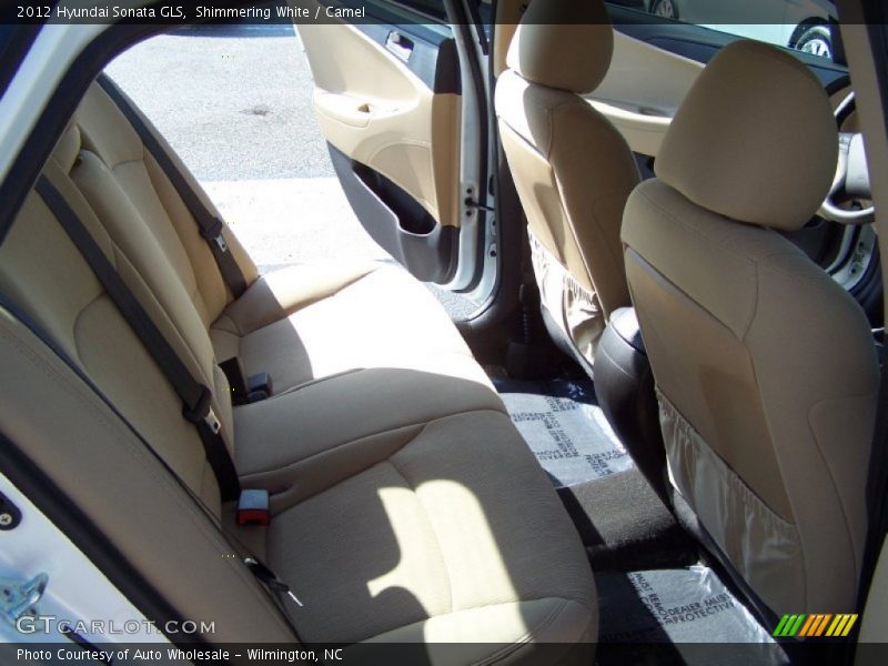 Shimmering White / Camel 2012 Hyundai Sonata GLS