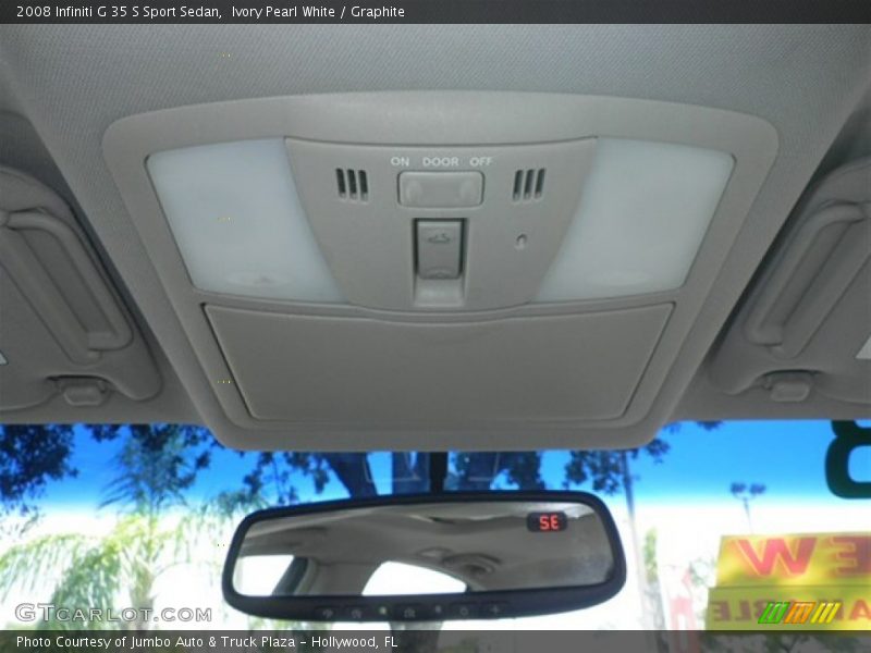 Ivory Pearl White / Graphite 2008 Infiniti G 35 S Sport Sedan