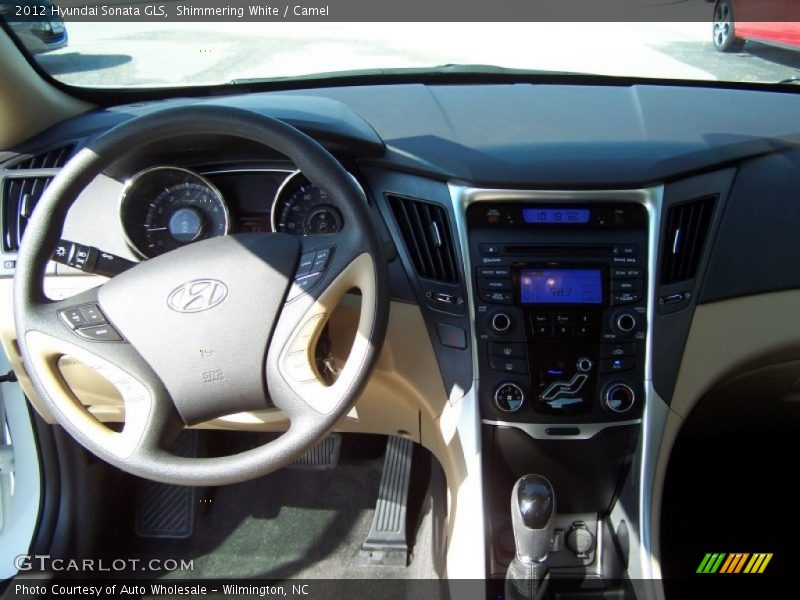 Shimmering White / Camel 2012 Hyundai Sonata GLS