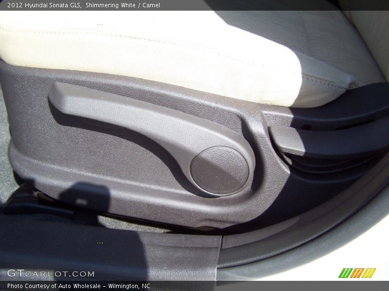 Shimmering White / Camel 2012 Hyundai Sonata GLS