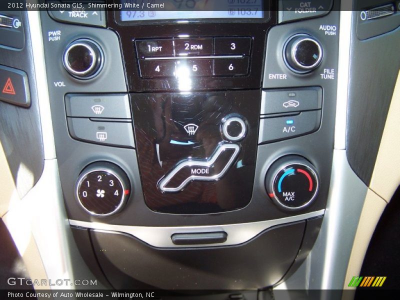 Shimmering White / Camel 2012 Hyundai Sonata GLS