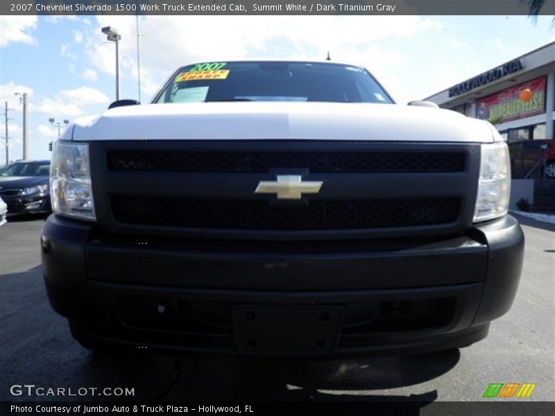 Summit White / Dark Titanium Gray 2007 Chevrolet Silverado 1500 Work Truck Extended Cab
