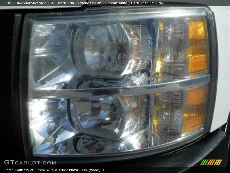 Summit White / Dark Titanium Gray 2007 Chevrolet Silverado 1500 Work Truck Extended Cab
