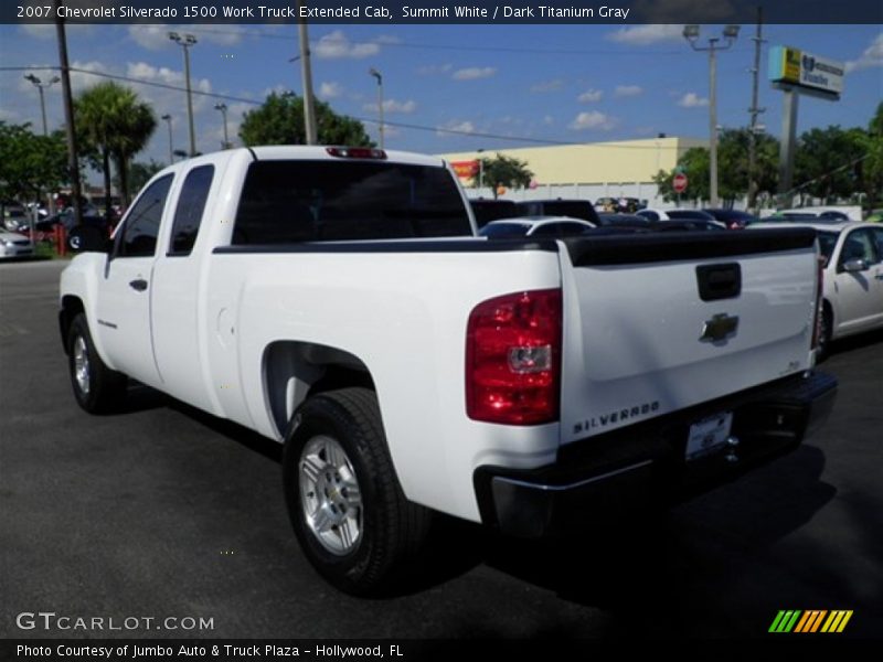 Summit White / Dark Titanium Gray 2007 Chevrolet Silverado 1500 Work Truck Extended Cab