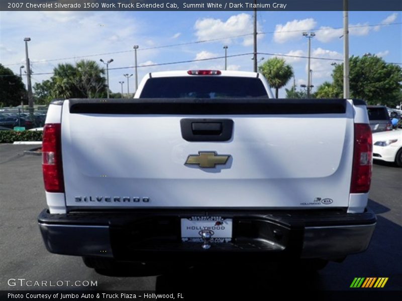 Summit White / Dark Titanium Gray 2007 Chevrolet Silverado 1500 Work Truck Extended Cab