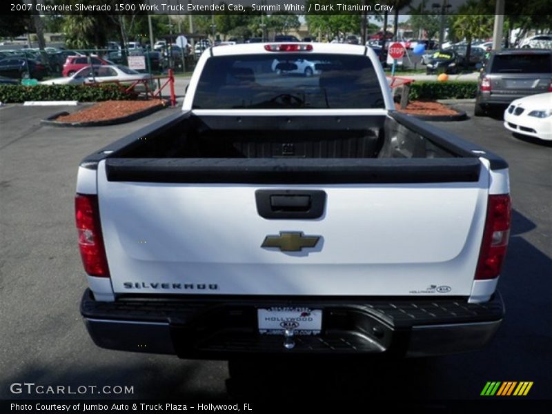 Summit White / Dark Titanium Gray 2007 Chevrolet Silverado 1500 Work Truck Extended Cab