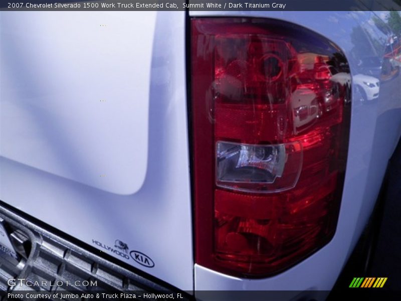 Summit White / Dark Titanium Gray 2007 Chevrolet Silverado 1500 Work Truck Extended Cab