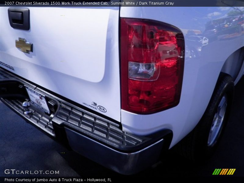 Summit White / Dark Titanium Gray 2007 Chevrolet Silverado 1500 Work Truck Extended Cab
