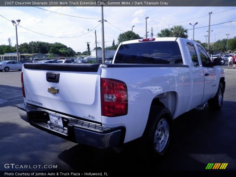 Summit White / Dark Titanium Gray 2007 Chevrolet Silverado 1500 Work Truck Extended Cab