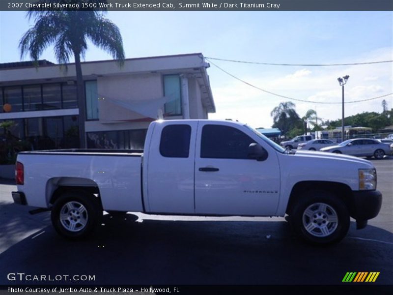 Summit White / Dark Titanium Gray 2007 Chevrolet Silverado 1500 Work Truck Extended Cab