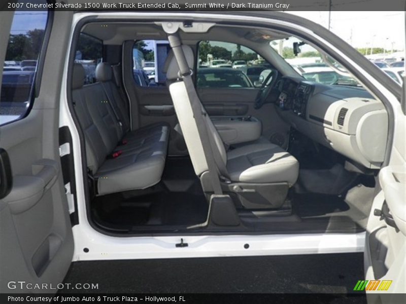 Summit White / Dark Titanium Gray 2007 Chevrolet Silverado 1500 Work Truck Extended Cab
