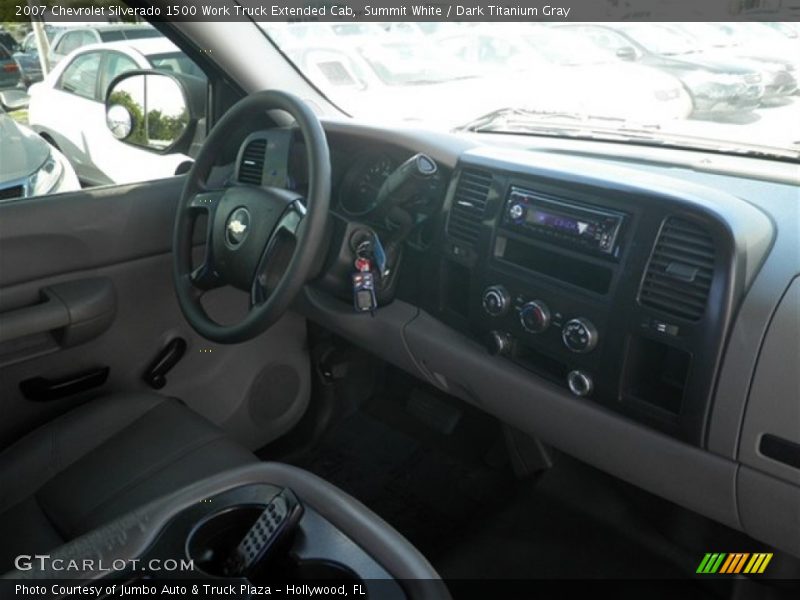 Summit White / Dark Titanium Gray 2007 Chevrolet Silverado 1500 Work Truck Extended Cab