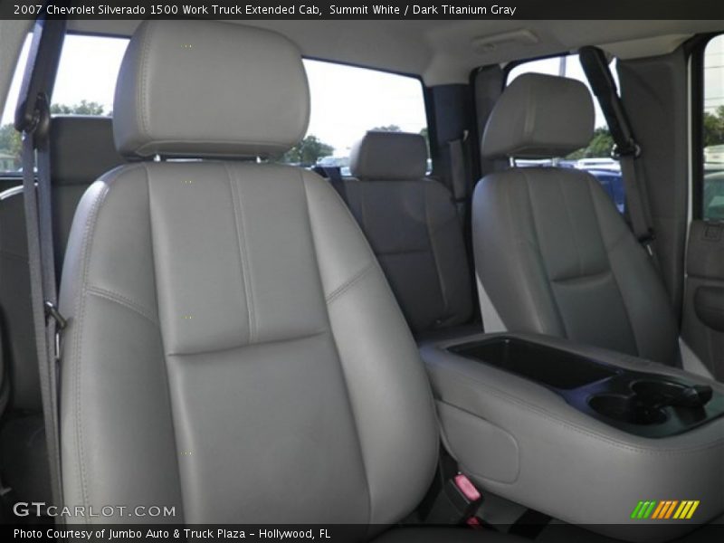 Summit White / Dark Titanium Gray 2007 Chevrolet Silverado 1500 Work Truck Extended Cab