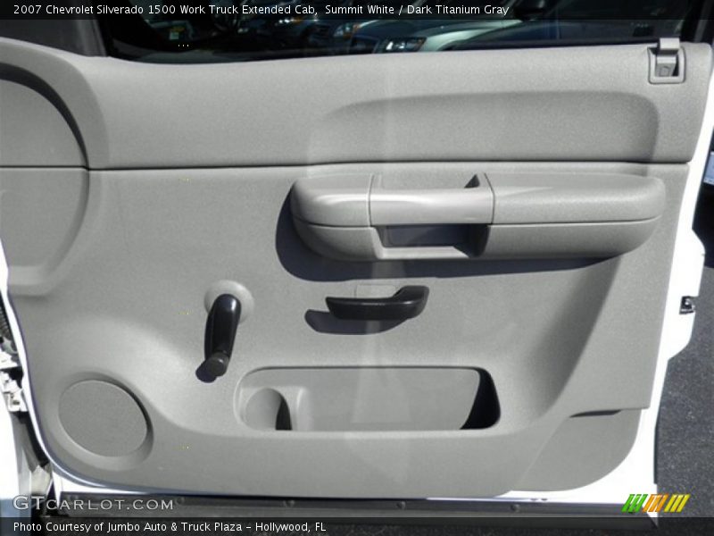 Summit White / Dark Titanium Gray 2007 Chevrolet Silverado 1500 Work Truck Extended Cab