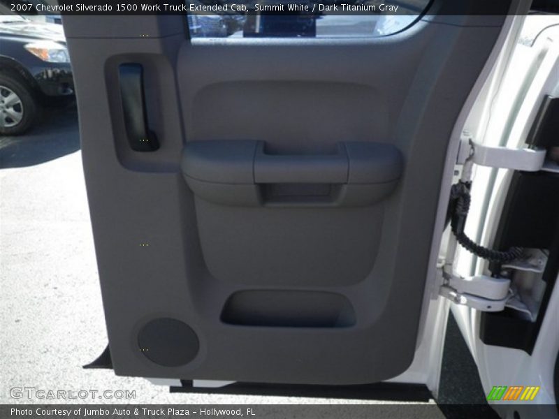 Summit White / Dark Titanium Gray 2007 Chevrolet Silverado 1500 Work Truck Extended Cab