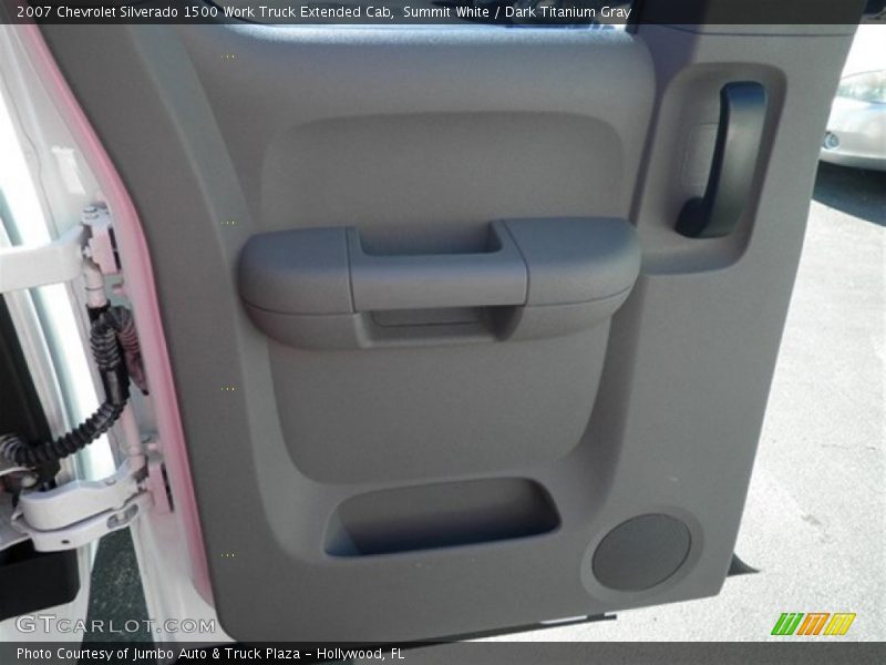 Summit White / Dark Titanium Gray 2007 Chevrolet Silverado 1500 Work Truck Extended Cab