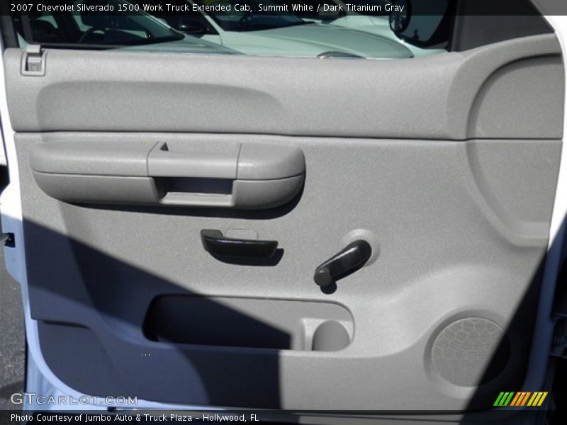 Summit White / Dark Titanium Gray 2007 Chevrolet Silverado 1500 Work Truck Extended Cab