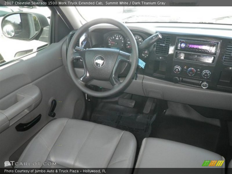 Summit White / Dark Titanium Gray 2007 Chevrolet Silverado 1500 Work Truck Extended Cab