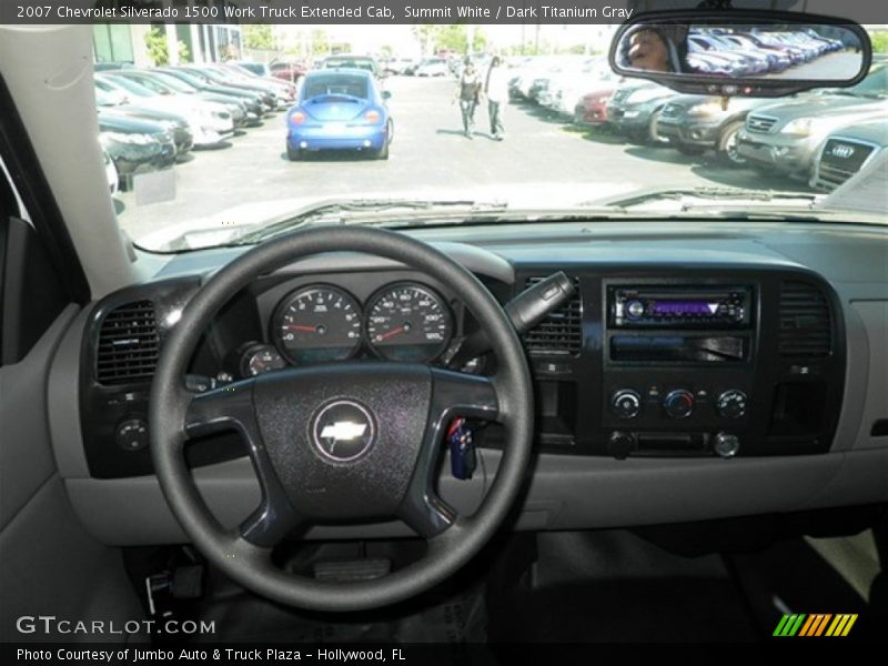 Summit White / Dark Titanium Gray 2007 Chevrolet Silverado 1500 Work Truck Extended Cab