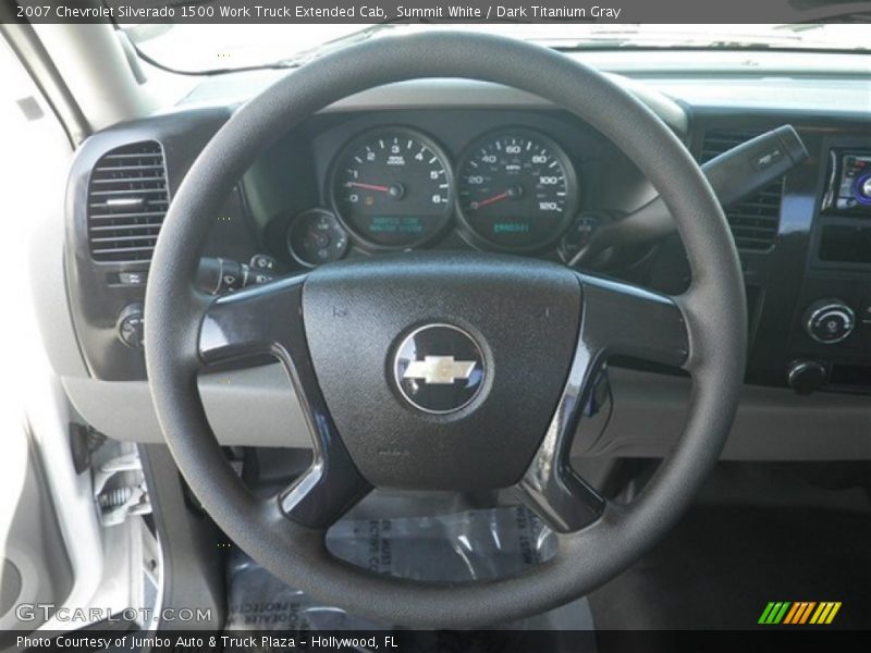 Summit White / Dark Titanium Gray 2007 Chevrolet Silverado 1500 Work Truck Extended Cab