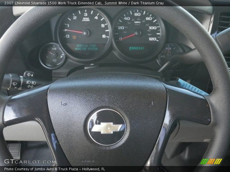Summit White / Dark Titanium Gray 2007 Chevrolet Silverado 1500 Work Truck Extended Cab