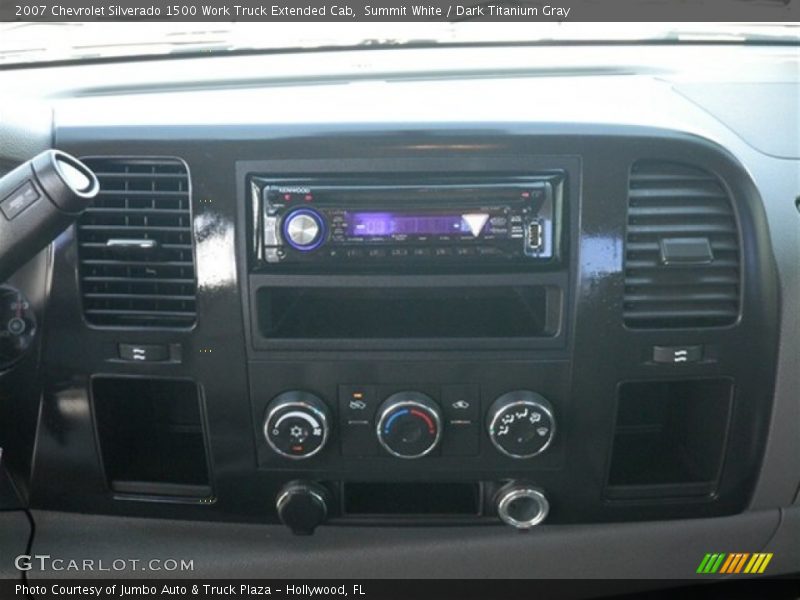 Summit White / Dark Titanium Gray 2007 Chevrolet Silverado 1500 Work Truck Extended Cab