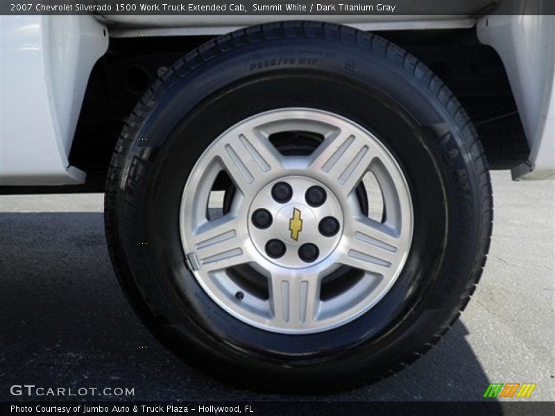 Summit White / Dark Titanium Gray 2007 Chevrolet Silverado 1500 Work Truck Extended Cab