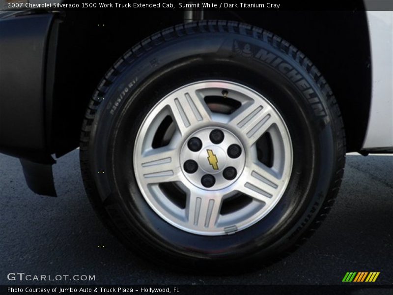 Summit White / Dark Titanium Gray 2007 Chevrolet Silverado 1500 Work Truck Extended Cab