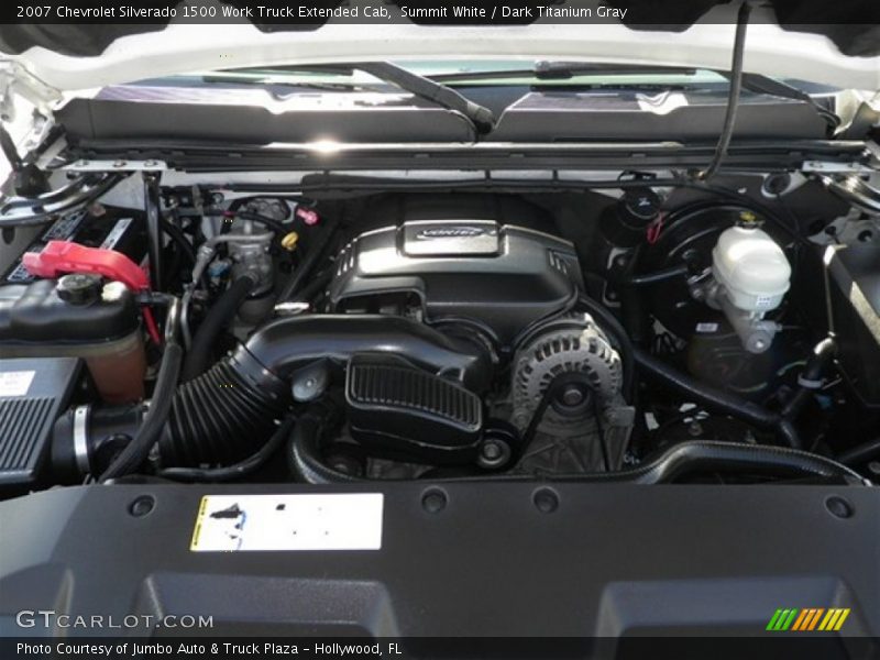 Summit White / Dark Titanium Gray 2007 Chevrolet Silverado 1500 Work Truck Extended Cab