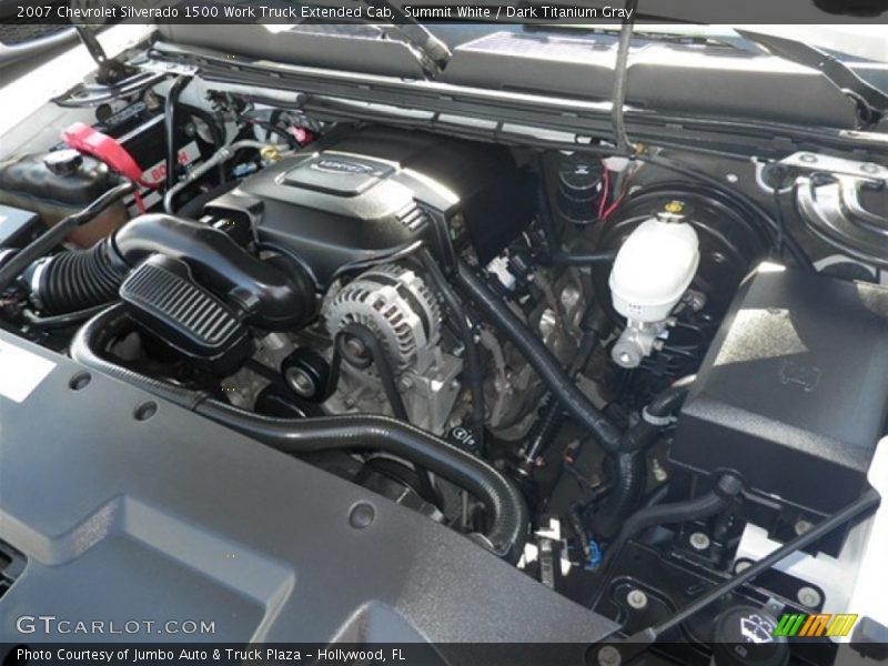 Summit White / Dark Titanium Gray 2007 Chevrolet Silverado 1500 Work Truck Extended Cab
