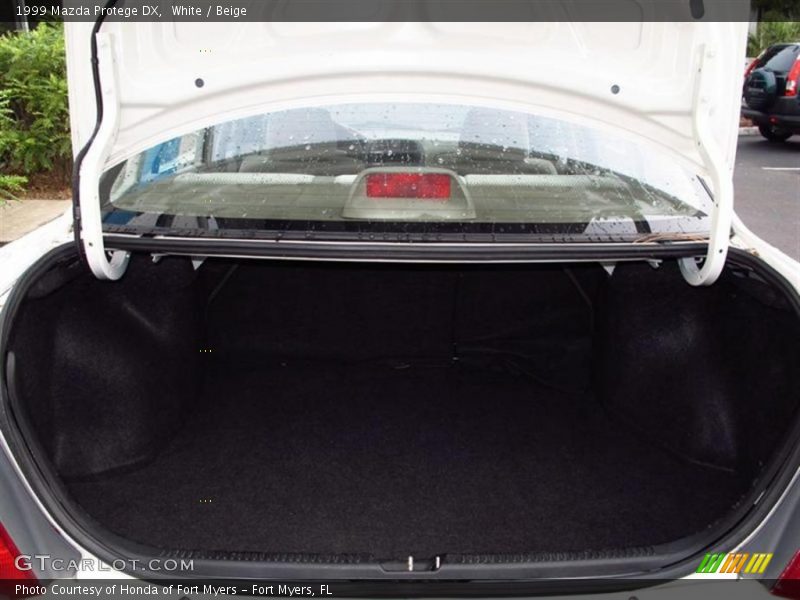 White / Beige 1999 Mazda Protege DX
