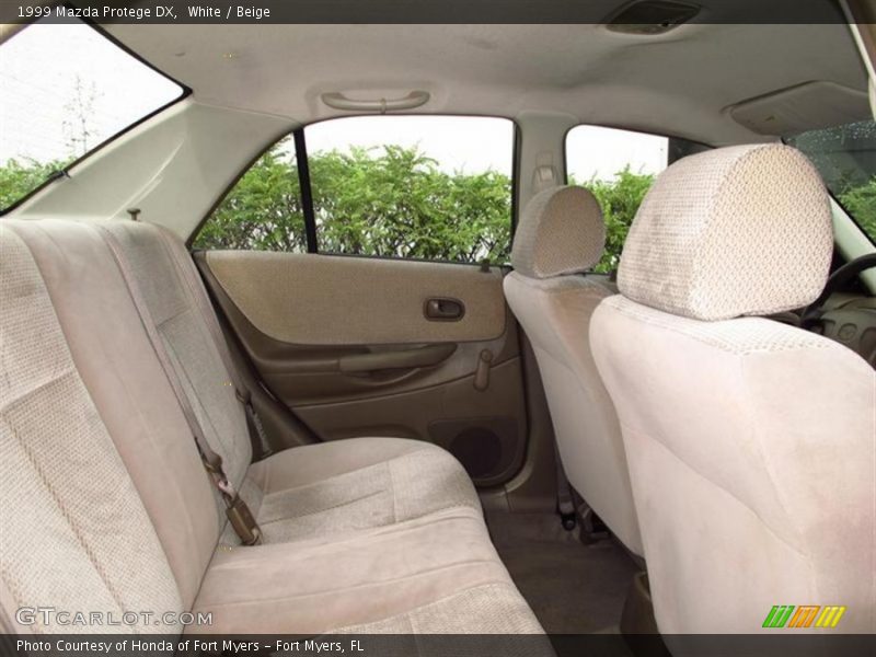 White / Beige 1999 Mazda Protege DX