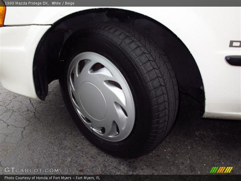 White / Beige 1999 Mazda Protege DX