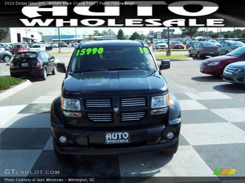 Brilliant Black Crystal Pearl / Pastel Pebble Beige 2010 Dodge Nitro SXT