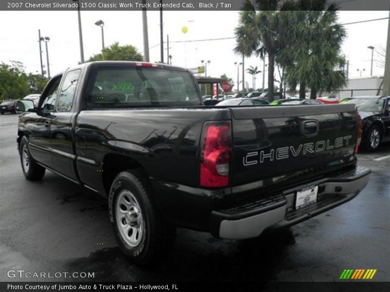 Black / Tan 2007 Chevrolet Silverado 1500 Classic Work Truck Extended Cab