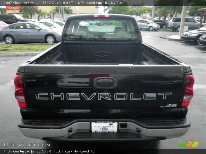 Black / Tan 2007 Chevrolet Silverado 1500 Classic Work Truck Extended Cab