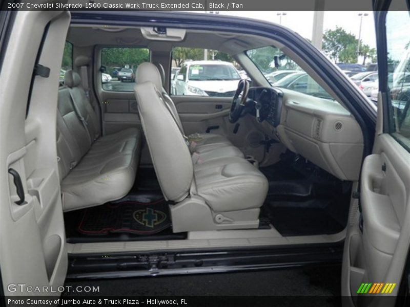 Black / Tan 2007 Chevrolet Silverado 1500 Classic Work Truck Extended Cab