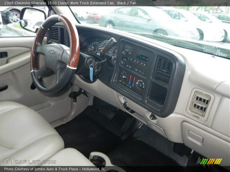 Black / Tan 2007 Chevrolet Silverado 1500 Classic Work Truck Extended Cab