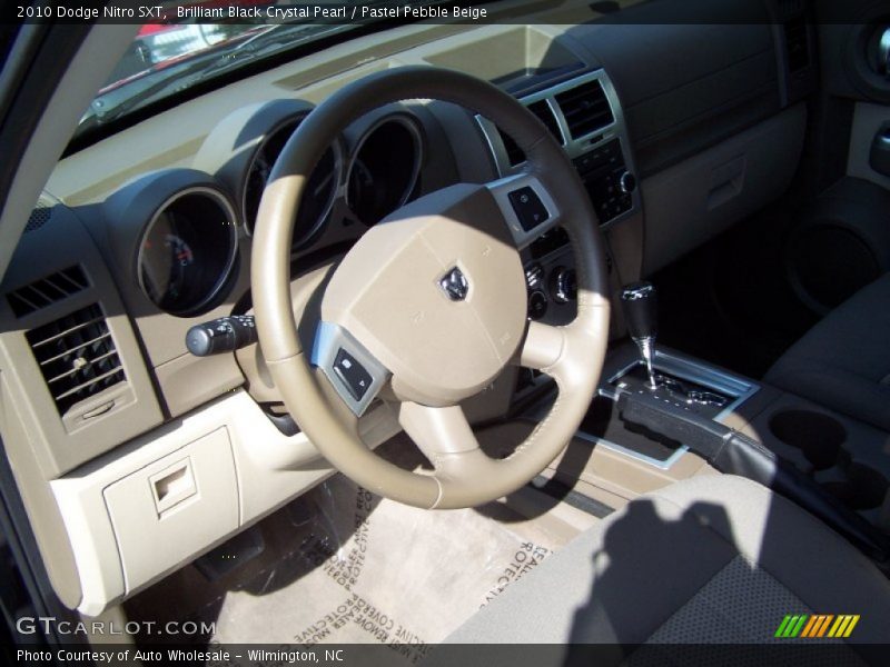 Brilliant Black Crystal Pearl / Pastel Pebble Beige 2010 Dodge Nitro SXT